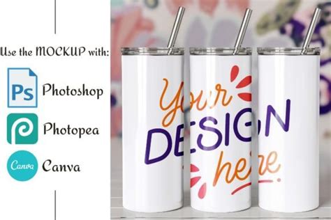 Tumblers Mockup | 20 Oz Tumbler Mockup Graphic by Digi Craftet Designs · Creative Fabrica