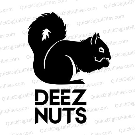 "Dez Nuts" SVG: Add a Touch of Adult Humor to Your Crafts – Quick Digital Files