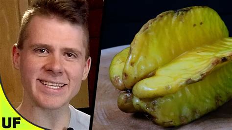 Star Fruit Taste Test How To Eat A Starfruit Unusual Foods Youtube