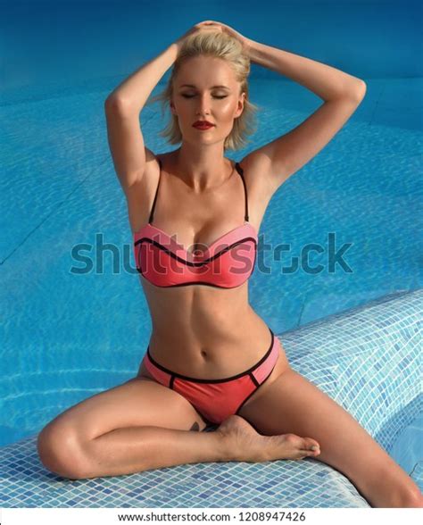 Sexy Blonde Woman Lies On Beach Stock Photo Shutterstock