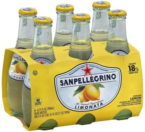 San Pellegrino Lemon Limonata Sparkling Beverage Ea Nutrition