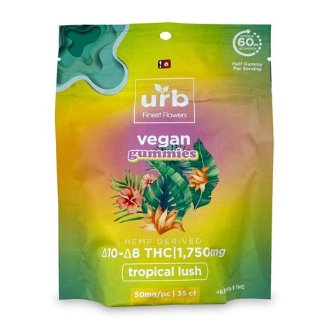 Shop Urb Delta Delta Gummies Tropical Lush Mg Total