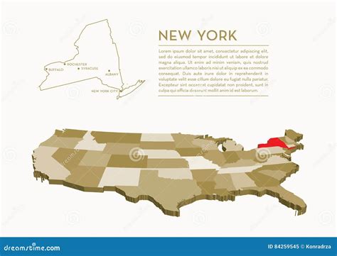 3d美国状态地图 纽约 向量例证 插画 包括有 加利福尼亚 泽西 亚马逊 马里兰 飞机场 墨西哥 84259545
