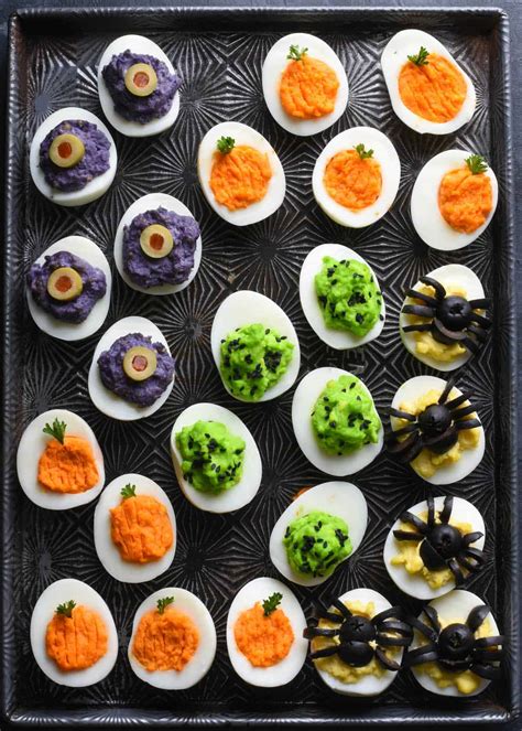 Spooky Deviled Eggs For Halloween Foxes Love Lemons