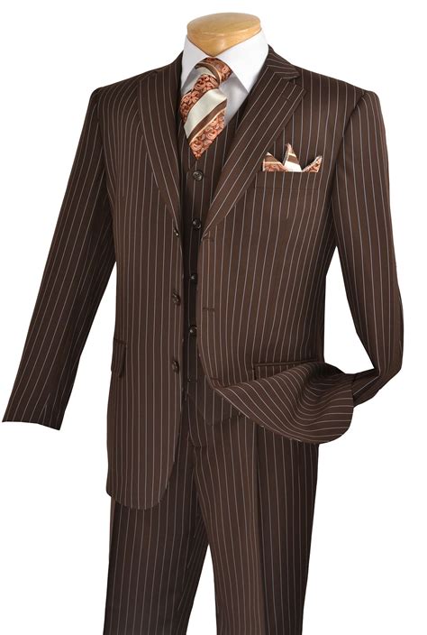 Really Want A Nice Brown Pinstripe Suit One Day Dress Suits For Men Three Piece Suit Modern