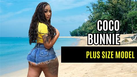 Coco Bunnie Plus Size Curvy Model Fashion Model Bio Facts Youtube