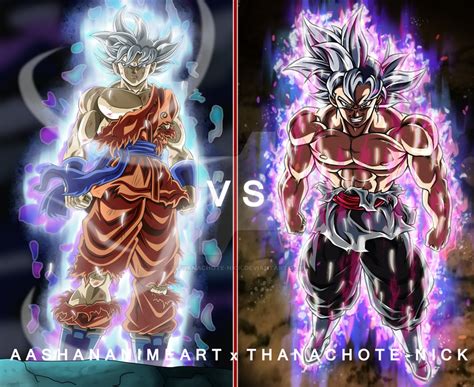 Collab2 Goku Vs Goku Black Ultra Instinct By Thanachote Nick On