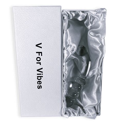 V For Vibes Glass Dildo Glass Anal Toy Ceres Clear Walmart