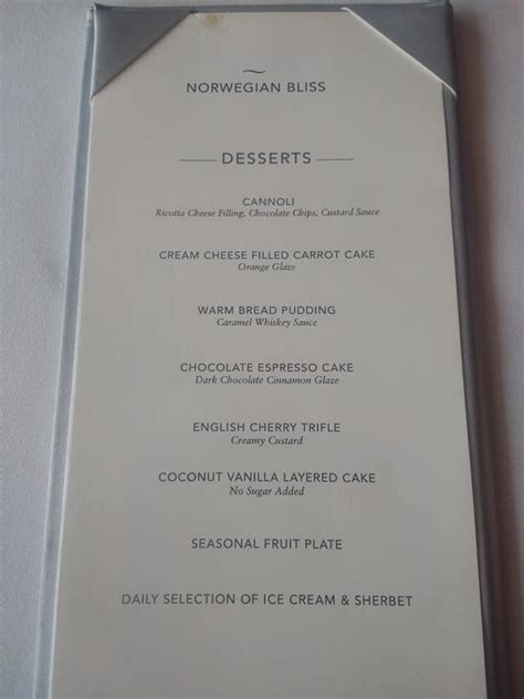 Ncl Menus · Prof Cruise Ship Tour Cruise Vacation Cruise Travel Cruise Menus