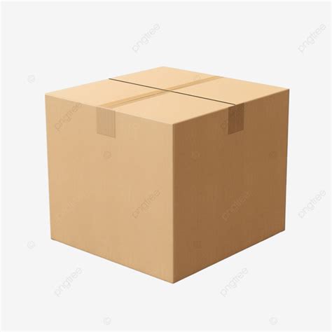 Cardboard Box 3d Render 3d Cardboard Box PNG Transparent Image And