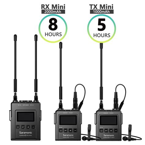 Saramonic UwMic9S Kit 1 2 Mini Kit 1 2 UHF Wireless Microphone System