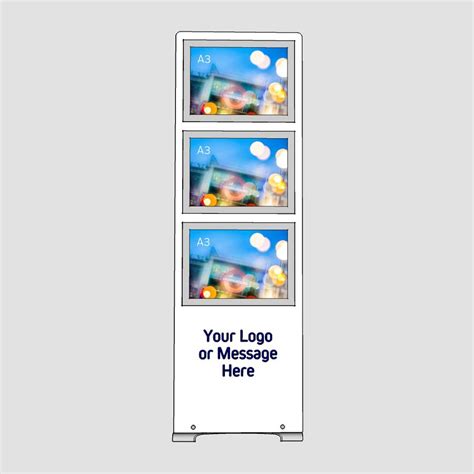 Multiple A3 Poster Display Stand With Option To Print Branding