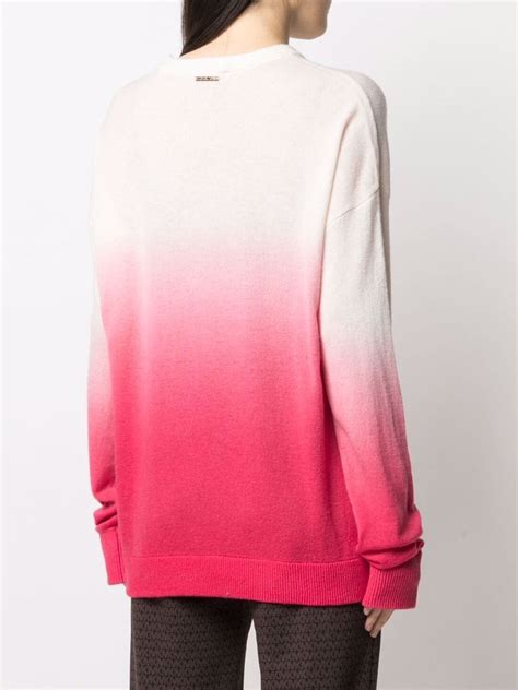 Michael Michael Kors Tie Dye Cashmere Knit Jumper In Rose Pink Modesens