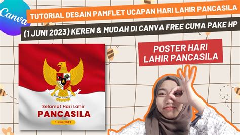 Cara Membuat Desain Pamflet Selamat Hari Lahir Pancasila 1 Juni