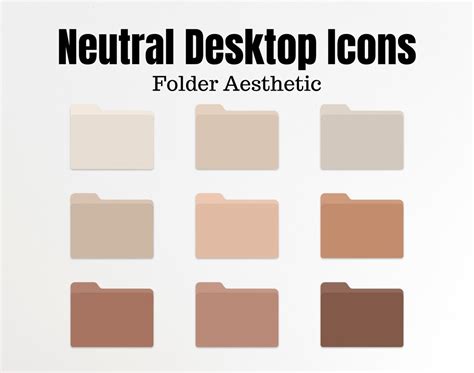 Neutral Nudes Desktop Folder Icons For Mac Windows Cove The Design