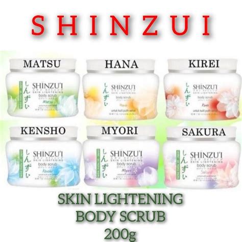 SHINZUI SKIN LIGHTENING BODY SCRUB LULUR MANDI 200g 蝦皮購物