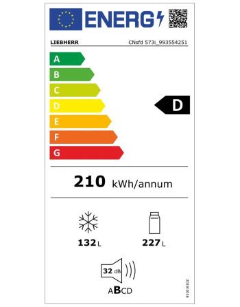 Liebherr Cnsfd I Combinazione Frigo Congelatore Con Easyfresh E Nofrost