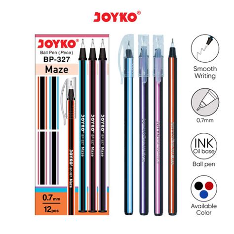 Jual Ball Pen Pulpen Pena Joyko Bp Maze Mm Box Pcs Black