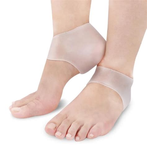 1 Pair Heal Gel SEBS Sleeves Silicone Foot Heel Ankle Pain Relief