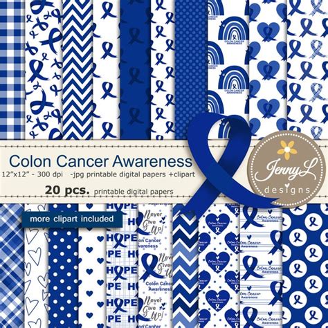 Colorectal Cancer Ribbon Stickers Etsy