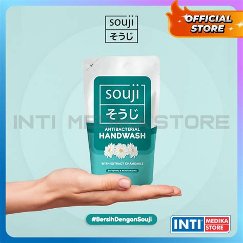 Jual SOUJI Antibacterial Handwash Refill 375ml Sabun Cuci Tangan