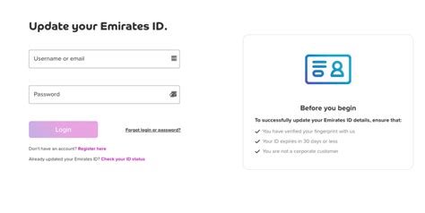 Simple Guide To Du Update Emirates Id Steps And Website Emirates Id