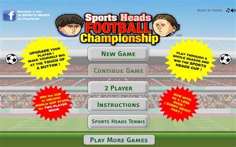 Sports Heads Football Championship - Chrome Web Store