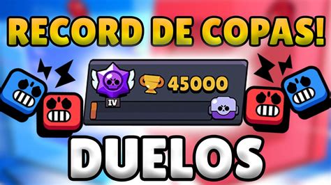 Llego A Copas Jugando Duelos En Brawl Stars Mi Record De Copas