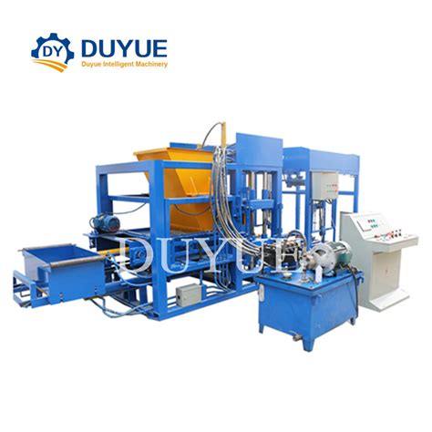 Qt4 25 Automatic Hollow Cement Brick Production Line Paver Block