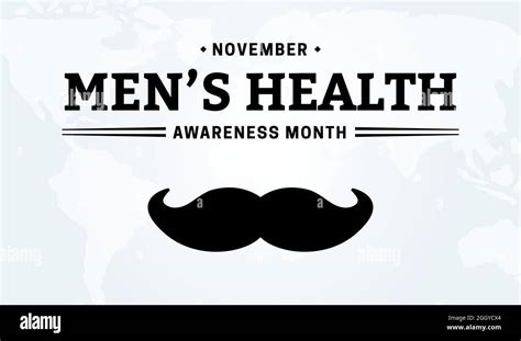 Hintergrunddarstellung Des Mens Health Awareness Month Stock