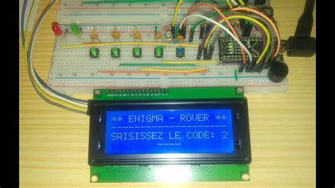 Digicode Boutons Poussoirs Enigma Rover V1 0 Arduino Nano YouTube