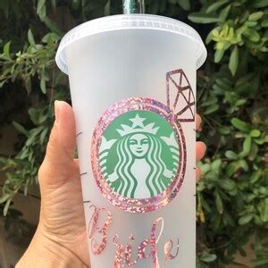 Personalized Bride Starbucks Venti Cup Engagement Cup Gift For