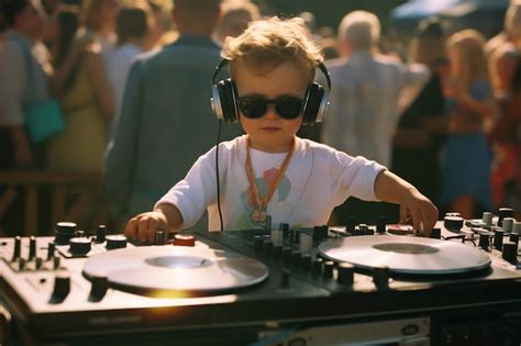 Free Photo | Medium shot kid being dj