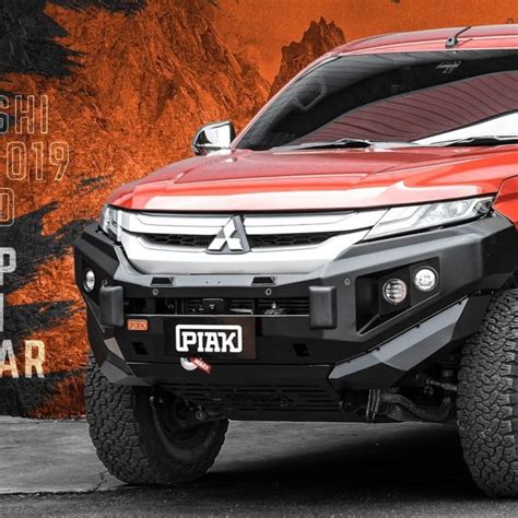 Piak Non Loop Elite Front Bull Bar Mitsubishi Triton Mq