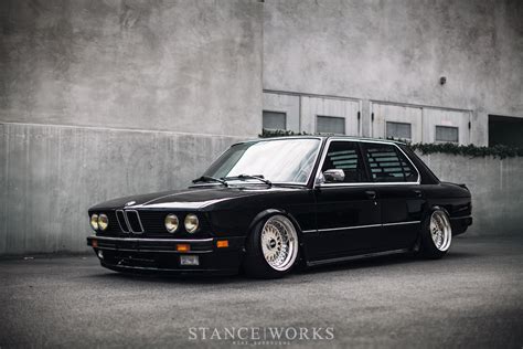 StanceWorks Revisits Riley Stairs BMW E28 540i StanceWorks