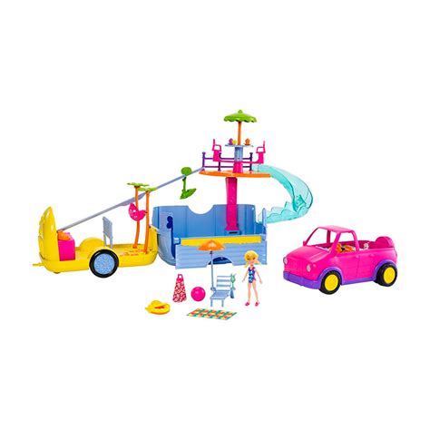 MuÑeca Polly Pocket Camper Carro Aventura