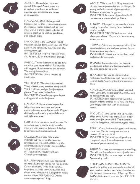 Meaning Of All The Norse Runesl The Runes Pinterest Runes Tattoo