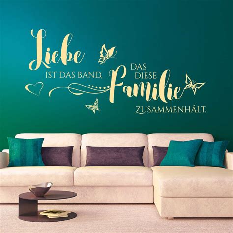 Wandtattoo Liebe ist das Band das diese Familie zusammenhält