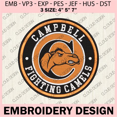 Campbell Fighting Camels Ncaa Embroidery Design Camels Logo Inspire
