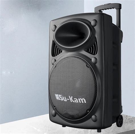 Колонка акустична Su-Kam BT 150D + 2 мікрофони 150 Вт 7500 mAh black ...