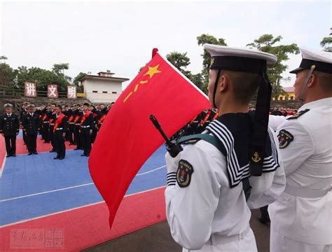 海军陆战队某旅举行退役士兵向军旗告别仪式海军陆战队军旗退役士兵新浪军事新浪网