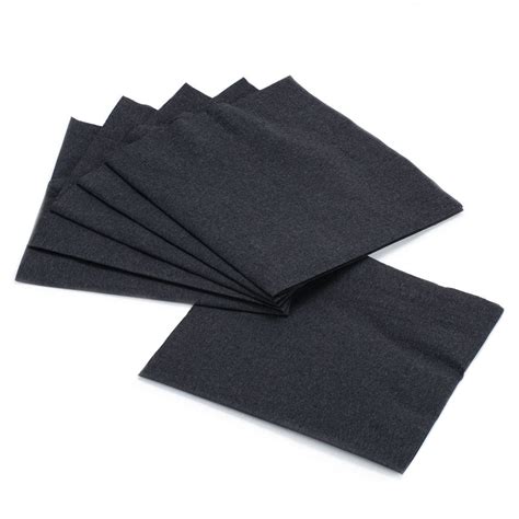 Choice 10 X 10 Customizable Black 2 Ply Beverage Cocktail Napkins