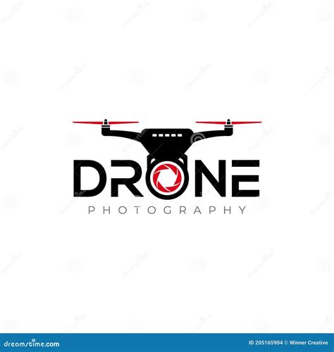 Drone Logo Drone Photography Logo Design Vector Stock Vector