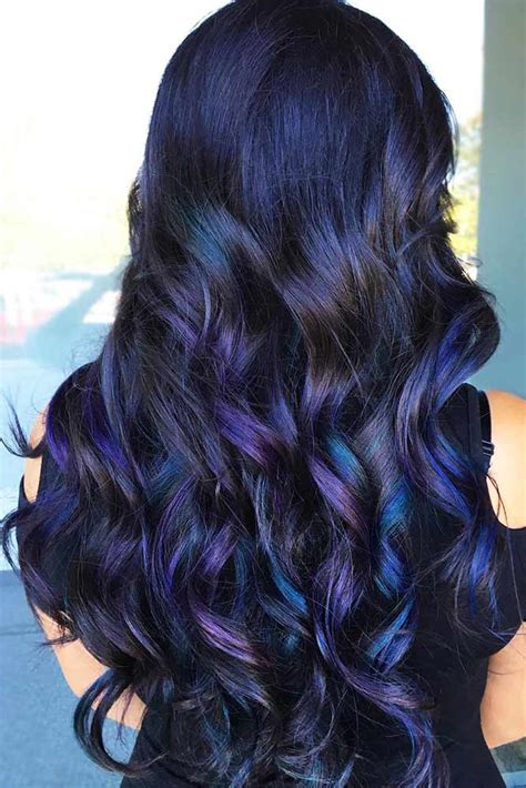 50 Mysterious Blue Black Hair Color Combinations For Deep And Vibrant ...