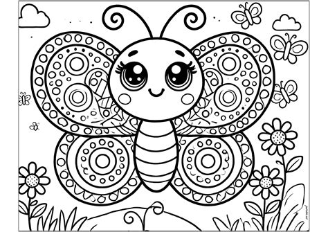 free butterfly coloring pages printable 2