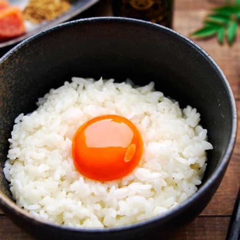 Tamago Kake Gohan Tkg Japanese Raw Egg On Rice