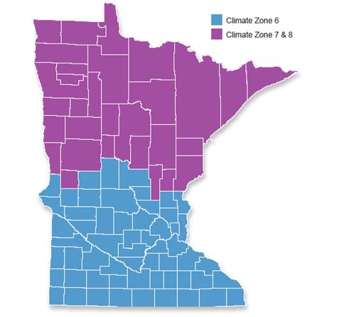 Minnesota Planting Zone Map