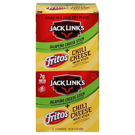 Jack Link S Meat Snacks Jalapeno Cheese Stick Fritos Chili Cheese