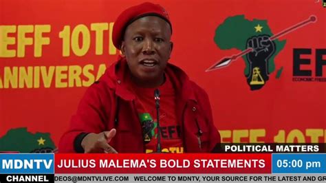 Julius Malema Shocking Revelations At Eff Press Conference Mdntv