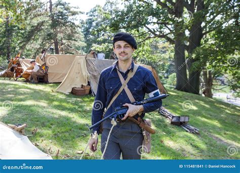 French Resistance Fighter with Vintage Sten Gun Editorial Photo - Image ...